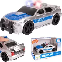 Malplay Žaislinis Policijos automobilis su šviesa, garsu ir atidaroma bagažine