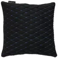 Automobilio pagalvė EVAtech 30x30 cm - juoda / mėlynos siūlės
