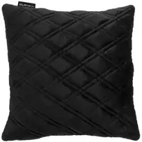 Automobilio pagalvė EVAtech 30x30 cm - juoda / juodos siūlės