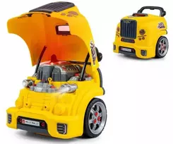 Milly Mally Rinkinys Mechanikų dirbtuvių rinkinys, išardytas variklis, n-gine, geltonas