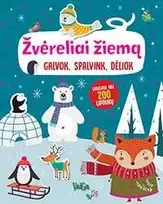 KNYGA Žvėreliai žiemą. Galvok, spalvink, dėliok.