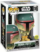 FUNKO POP! Vinilinė figūrėlė: Žvaigždžių karai - Boba Fett, 9 cm (figūrėlė šviečia tamsoje)