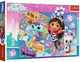 TREFL GABBY´S DOLLHOUSE dėlionė 100 det.