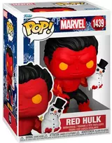 FUNKO POP! Vinilinė figūrėlė: Marvel - Red Hulk with Snowman, 9 cm