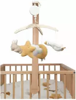 Little Dutch Medinė muzikinė karuselė ´Newborn Naturals´