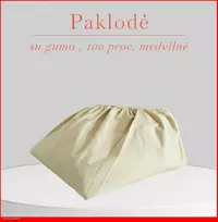Paklodė su guma 100/140/160/180x200+30cm. - 200x200+30cm.