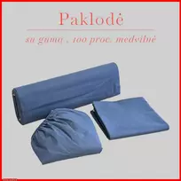 Paklodė su guma 100/140/160/180x200+30cm. - 140x200+30cm.