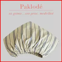 Paklodė su guma 100/140/160/180/200x200+20cm. - 200x200+20cm.