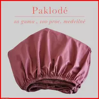 Paklodė su guma 100/140/160/180/200x200+30cm. - 200x200+30cm.