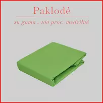 Paklodė su guma 100/140/160/180/200x200+20cm. - 180x200+20cm.
