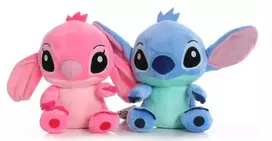 Pliušinis žaislas Stitch+Stitch girl 23 cm 2 vnt., Happy people S-06