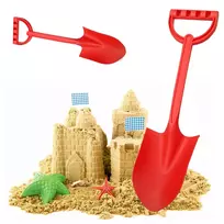 Realprices Kastuvas, smėlio kastuvas paplūdimio smėlio dėžėms, stiprus, didelis, XXL, 64 cm