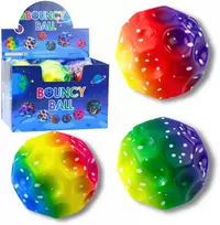 Lean Toys Kamuolys su įdubimais, spalvotas 10 cm