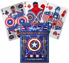 Theory 11 Marvel Kapitonas Amerika žaidimo kortos – premium, kolekcinės, pokeriui