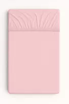 My Sweet Baby Medvilninė paklodė 120x60 cm balta/švelniai rožinė