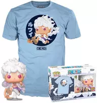 Funko Set figure POP & Tee One Piece Luffy Fifth Gear