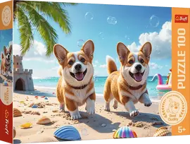 Trefl Dėlionė 100 vnt. - Corgi šuniukai