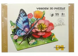 Swede Medinis dėlionės paveikslas „Pievos scena“ 3D Q12055 08104