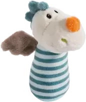 SIŪLAI 43702 Mini žaislas su barškučiu Vienaragis ir drakonas 12cm. PAAUKŠTINIMAS!