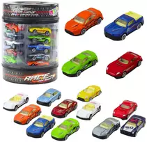 Lean Toys 1:64 Mastelio Modernių Sportinių Automobilių Rinkinys su 25 Modeliais