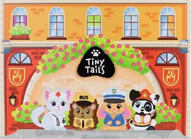 TREFL 61816 Medinis žaislas Magnetinė dėžutė - City Tiny Tails
