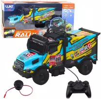 Lean Toys Nuotoliniu būdu valdomas sunkvežimis su garso signalu