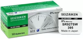 Baterija - Seizaiken 395 (SR927SW) Sidabro Oksidas 1.55V 10 Vnt.