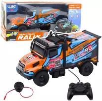Lean Toys Nuotolinio valdymo RC sunkvežimis, oranžinis ir mėlynas, 20 cm