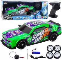 Lean Toys Nuotoliniu būdu valdomas sportinis automobilis su šviesos efektais ir dreifu