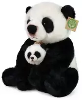 Rappa Eco-Friendly Pliušinis žaislas - panda su jaunikliu, 27 cm