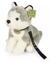 Rappa Plush Husky with leash 28 cm ECO-FRIENDLY