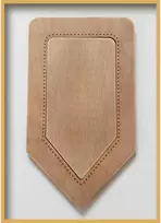 Neocraft Rankų darbo medinis rėmelis siuvinėjimui kryželiu „Flag“, lazdyno, 9.5×19 cm
