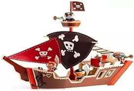 Djeco Arty Toys figūrėlės - Piratų laivas