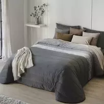 Velveto lovatiesė ARLET Pilkas, 250x270 cm (su pagalvių užvalkaliukais)