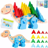 Malplay Skaičių dėlionė dinozauras su kortelėmis