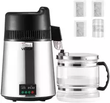 Vandens distiliatorius, 6 l nerūdijančio plieno, buitinis, stalviršinis, gėrimui, medicinai, laboratorijoms, vandens valytuvas, distiliavimo aparatas