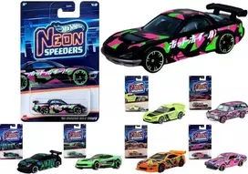 Mattel „Hot Wheels“ neoninių greičio palaikymo mašinėlių rinkinys 1:64