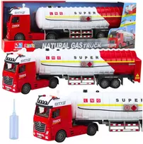 Lean Toys Žaislinis autocisternos sunkvežimis su šviesomis ir garsais, 61 cm