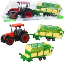 Lean Toys Žaislinis traktorius su priekaba, 49 cm