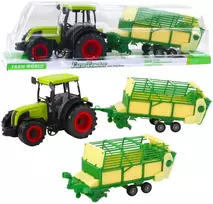 Lean Toys Žaislinis traktorius su priekaba 49x15x12 cm