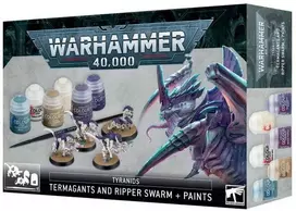 Games Workshop Warhammer 40,000 - Tyranids: Termagants and Ripper Swarm + Paint Set