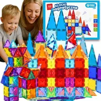 Magnetinės kaladėlės 3D – 112 detalių rinkinys