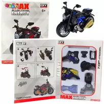 Lean Toys Motociklo Modelis 1:14 Mėlynas Surinkimui