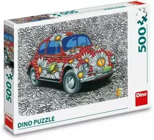 Dėlionė Dino galvosūkis 500 vnt Dažytas VW vabalas