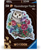 Ravensburger medinė dėlionė, 150 detalių, pelėda