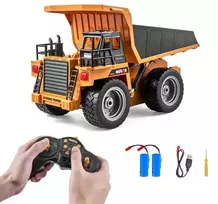 RC Savivartis Žaislas, 9 Kanalų, 1:18 Mastelis, Nuotoliniu Būdu Valdomas Sunkvežimis, Statybinė Technika, Žaislinis Savivartis