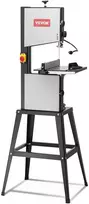 Stalinis juostinis pjūklas su stovu, 24.5 cm pjovimo plotis, 160 mm aukštis, 370W dviejų greičių, medžio apdirbimui, juostinė pjaustyklė