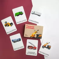 Lietuvos Kurejai Lavinamųjų kortelių rinkinys „Transporto priemonės“