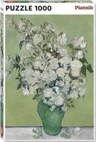Teka Dėlionė 1000 - Van Gogas, Vaza su rožėmis PIATNIK