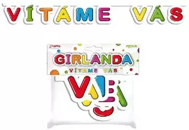 Rappa popierinė girlianda - VÍTÁME VÁS